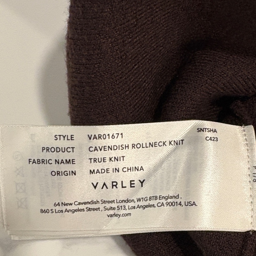 Varley Set ~ Cavendish Roll Neck & Kent Lounge Pant ~ Both Extra Small - Picture 8 of 16